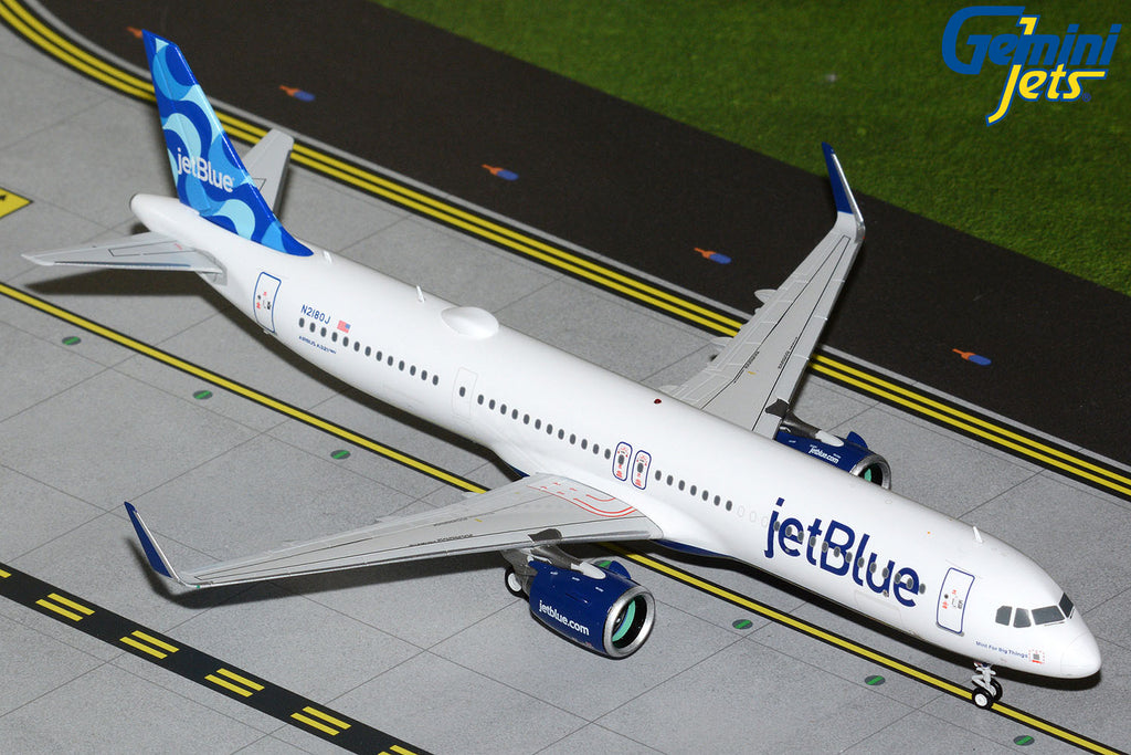 JetBlue Airbus A321neo N2180J GeminiJets G2JBU1336 Scale 1:200