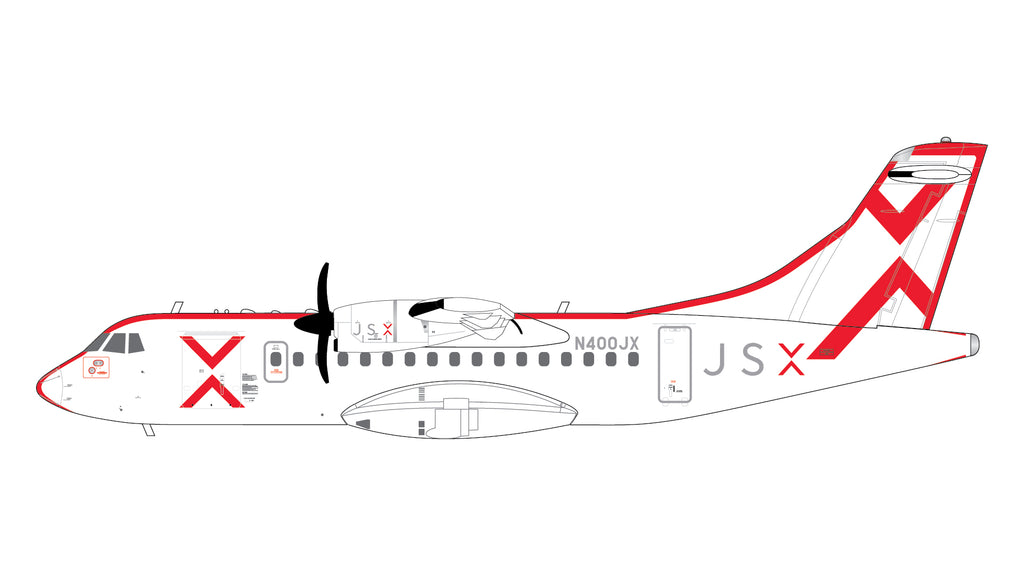 JSX ATR 42-600 N400JX GeminiJets G2JSX1506 Scale 1:200
