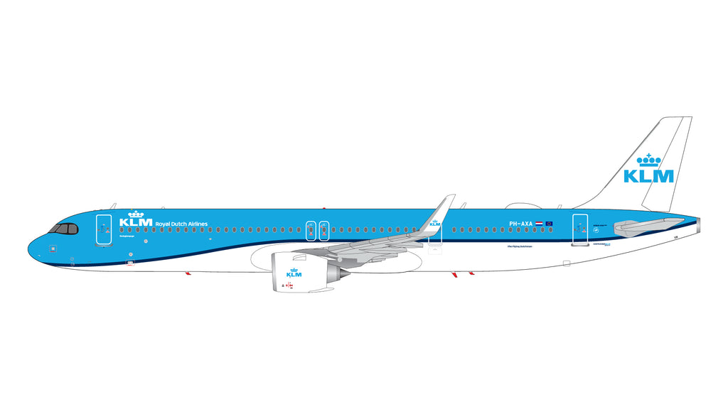 KLM Airbus A321neo PH-AXA GeminiJets G2KLM1348 Scale 1:200