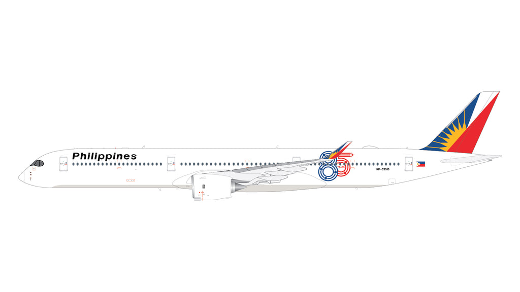 Philippine Airlines Airbus A350-1000 RP-C3510 85 Years GeminiJets G2PAL1498 Scale 1:200