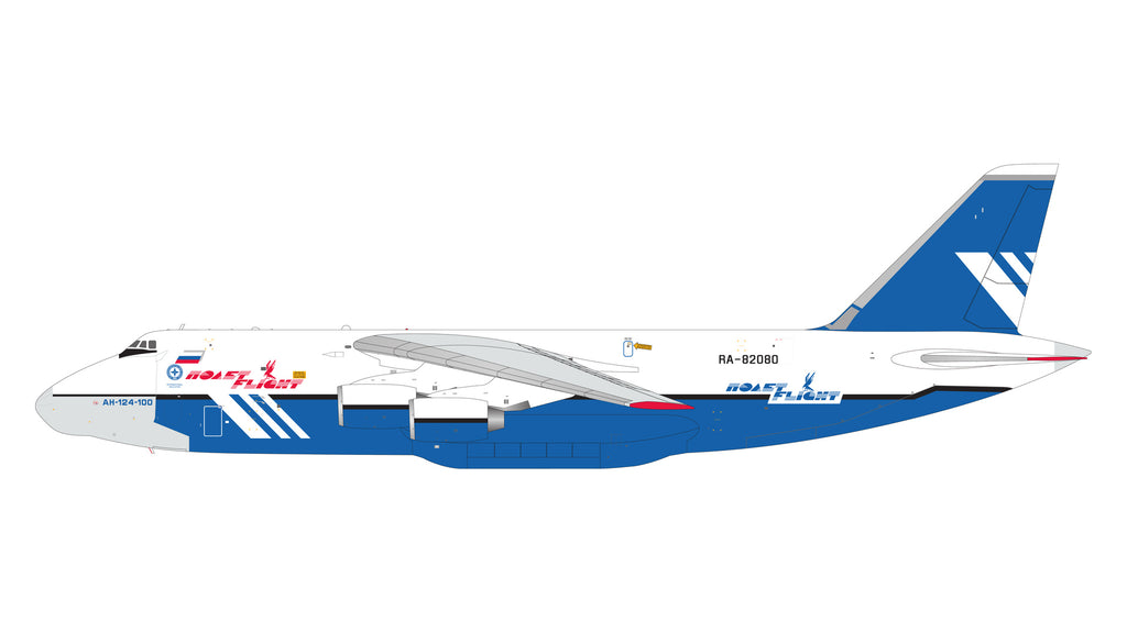 Polet Flight Antonov An-124 RA-82080 GeminiJets G2POT1366 Scale 1:200