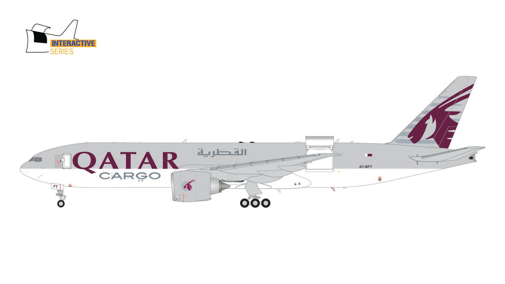 Qatar Airways Cargo Boeing 777F Interactive A7-BFT GeminiJets G2QAC954 Scale 1:200