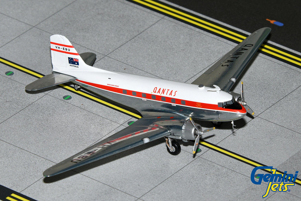 Qantas DC-3 VH-EBU GeminiJets G2QFA553 Scale 1:200