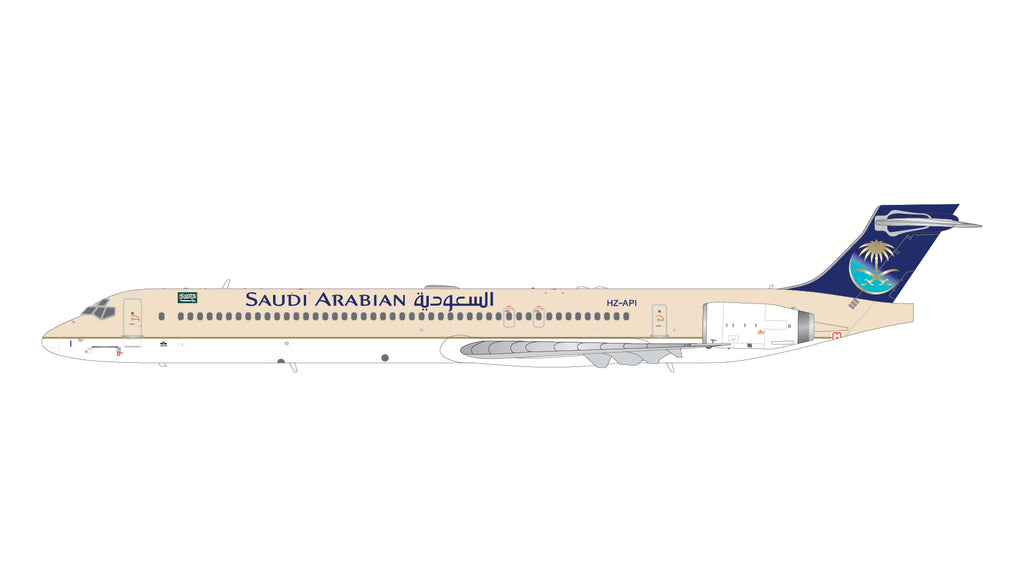 Saudia MD-90 HZ-API GeminiJets G2SVA1333 Scale 1:200