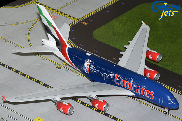 Emirates Airbus A380 A6-EOD NBA GeminiJets G2UAE1346 Scale 1:200