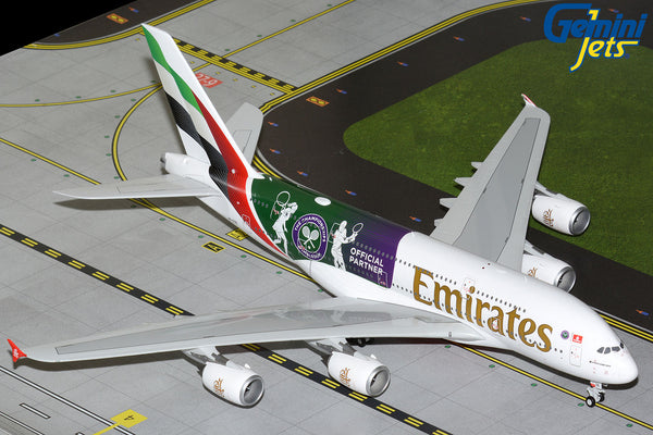 Emirates Airbus A380 A6-EOE Wimbledon GeminiJets G2UAE1347 Scale 1:200