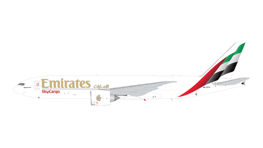 Emirates Sky Cargo Boeing 777F A6-EFV GeminiJets G2UAE1475 Scale 1:200