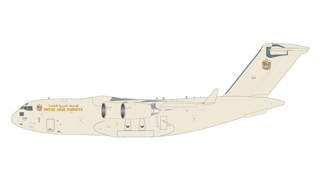 UAE Air Force Boeing C-17 1228 GeminiJets G2UAF1471 Scale 1:200