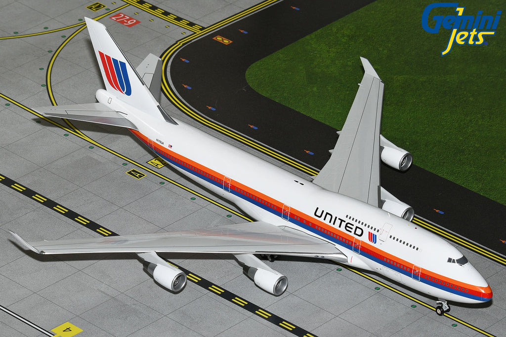 United Boeing 747-400 N175UA GeminiJets G2UAL1104 Scale 1:200