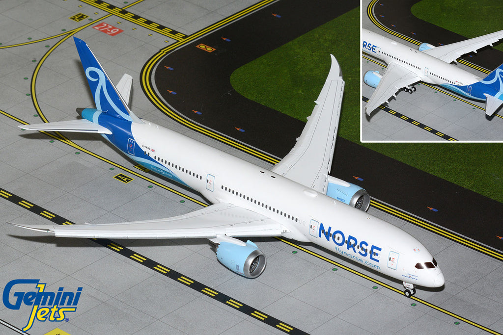 Norse Atlantic UK Boeing 787-9 Flaps Down G-CKWS GeminiJets G2UBT1435F Scale 1:200