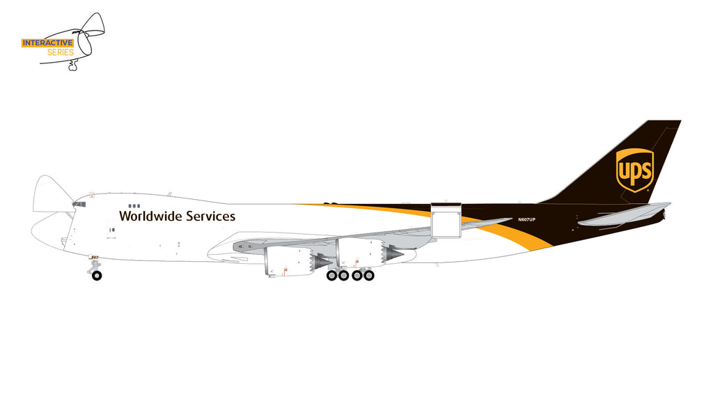 UPS Boeing 747-8F Interactive N607UP GeminiJets G2UPS1187 Scale 1:200