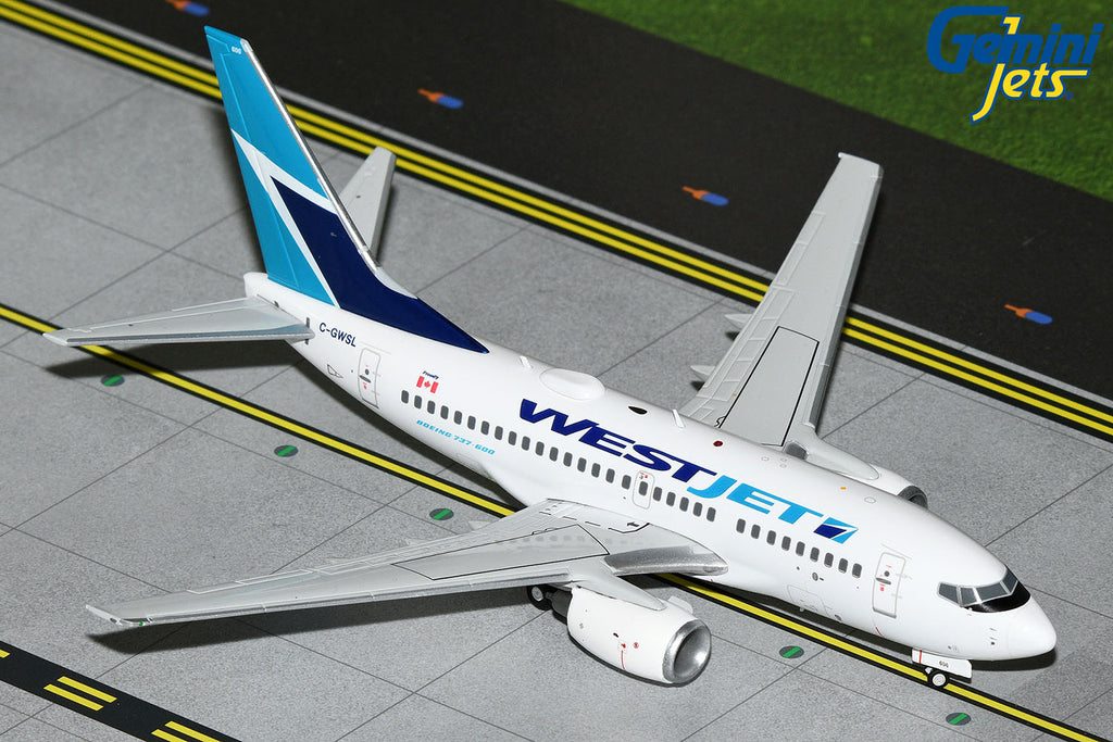 WestJet Boeing 737-600 C-GWSL GeminiJets G2WJA1295 Scale 1:200