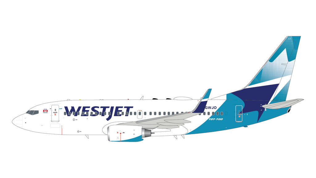 WestJet Boeing 737-700 C-GWJO GeminiJets G2WJA1431 Scale 1:200
