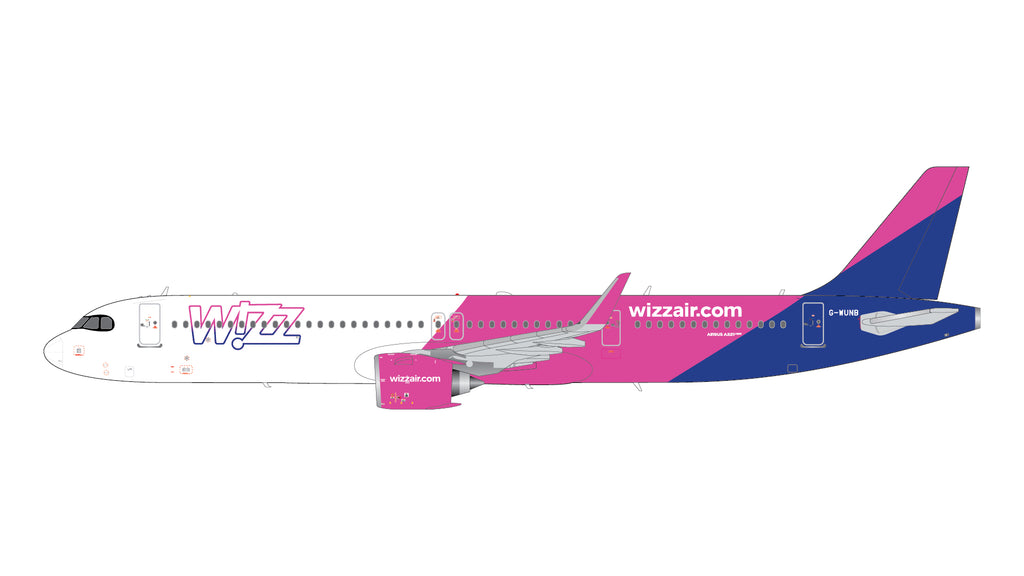 Wizz Air UK Airbus A321neo G-WUNB GeminiJets G2WUK1404 Scale 1:200