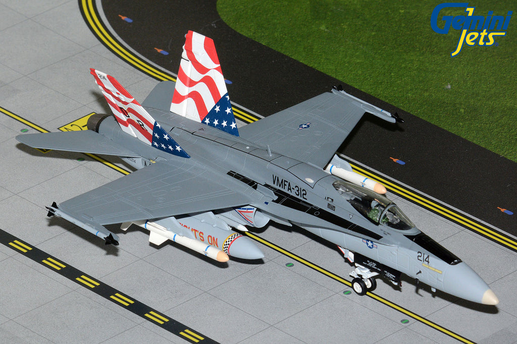 United States Marine Corps F/A-18C Hornet 165214 VMFA-312 GeminiJets ACES GAUSM10005 Scale 1:72