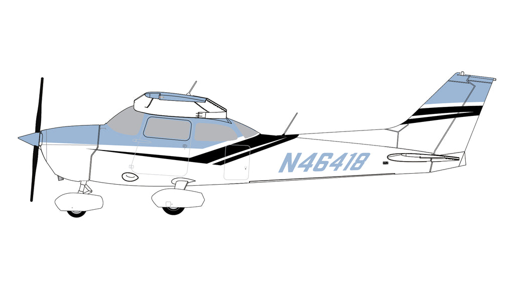 Cessna 172 N46418 GeminiJets GGCES018 Scale 1:72