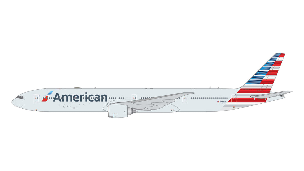 American Airlines Boeing 777-300ER N722AN GeminiJets GJAAL2303 Scale 1:400