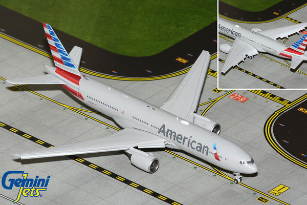 American Airlines Boeing 777-200ER Flaps Down N788AN GeminiJets GJAAL2359F Scale 1:400