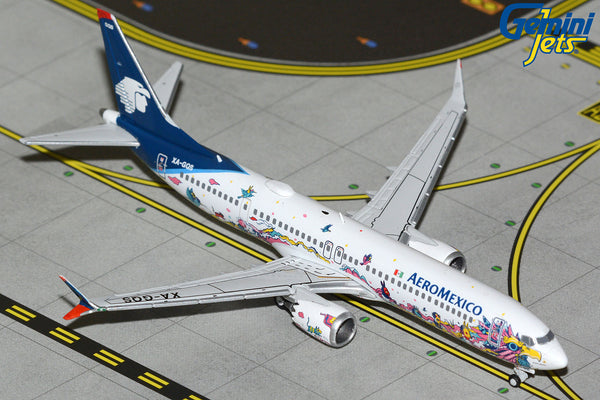 Aeromexico Boeing 737 MAX 9 XA-GQS Kukulcan GeminiJets GJAMX2316 Scale 1:400