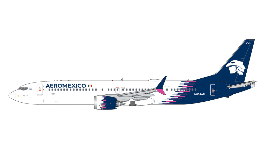Aeromexico Boeing 737 MAX 9 N804AM GeminiJets GJAMX2416 Scale 1:400