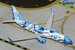 Alaska Airlines Boeing 737-800 N559AS Xaat Kwaani Salmon People GeminiJets GJASA2213 Scale 1:400