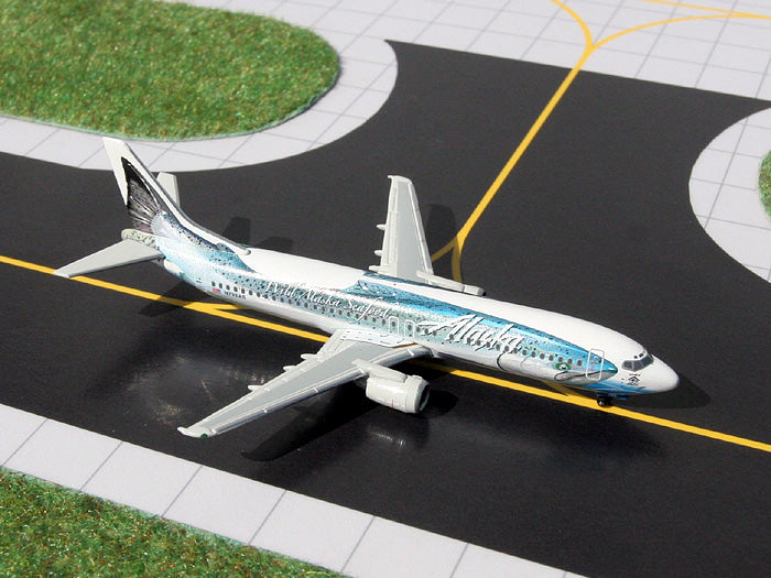 Alaska Airlines Boeing 737-400 N792AS Salmon Thirty Salmon GeminiJets GJASA607 Scale 1:400