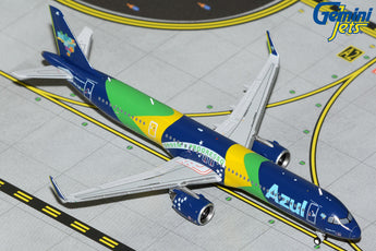 Azul Airbus A321neo PR-YJE Brazilian Flag GeminiJets GJAZU2073 Scale 1:400