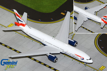 British Airways Boeing 777-200ER Flaps Down G-YMMS GeminiJets GJBAW2117F Scale 1:400