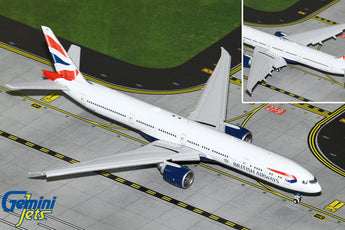 British Airways Boeing 777-300ER Flaps Down G-STBH GeminiJets GJBAW2118F Scale 1:400