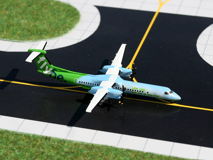 Flybe Bombardier Dash 8 Q400 G-JEDP Green Carbon Offset GeminiJets GJBEE862 Scale 1:400