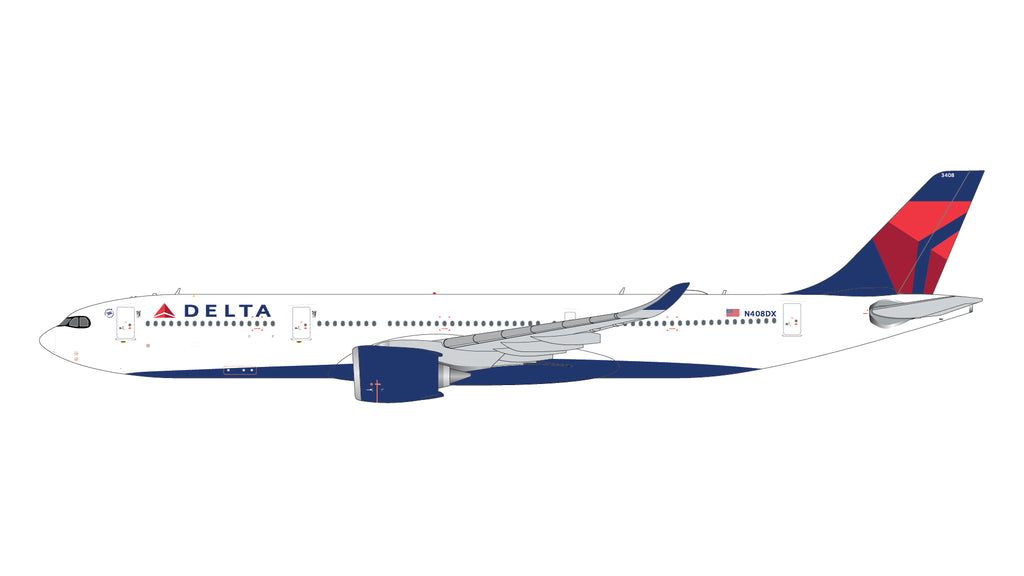 Delta Airbus A330-900neo N408DX GeminiJets GJDAL2374 Scale 1:400