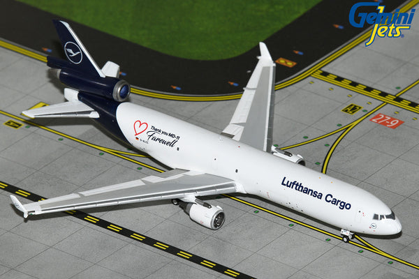 Lufthansa Cargo MD-11F D-ALCC Thank You Farewell GeminiJets GJDLH2072 Scale 1:400