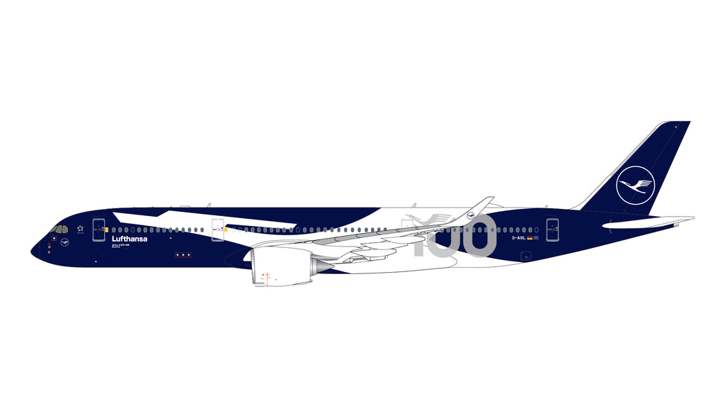 Lufthansa Airbus A350-900 D-AIXL 100th Anniversary GeminiJets GJDLH2409 Scale 1:400
