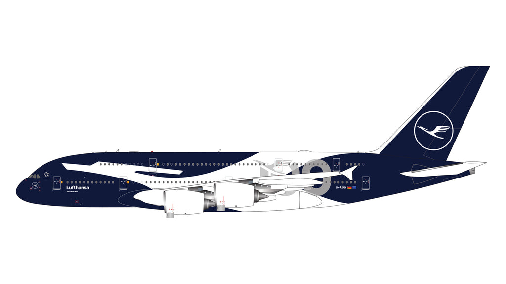 Lufthansa Airbus A380 D-AIMH 100th Anniversary GeminiJets GJDLH2410 Scale 1:400