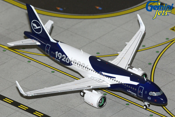 Lufthansa Airbus A320neo D-AING 100th Anniversary GeminiJets GJDLH2413 Scale 1:400