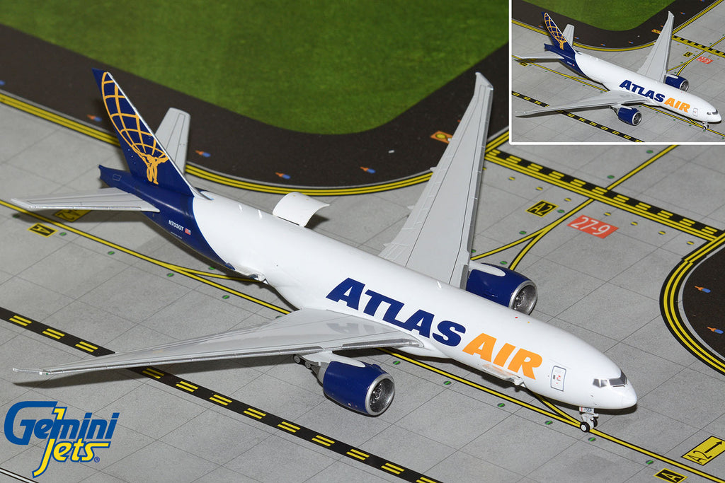 Atlas Air Boeing 777F Interactive N703GT GeminiJets GJGTI2147 Scale 1:400