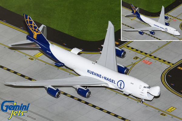 Atlas Air / Kuehne+Nagel Boeing 747-8F Interactive N862GT GeminiJets GJGTI2205 Scale 1:400