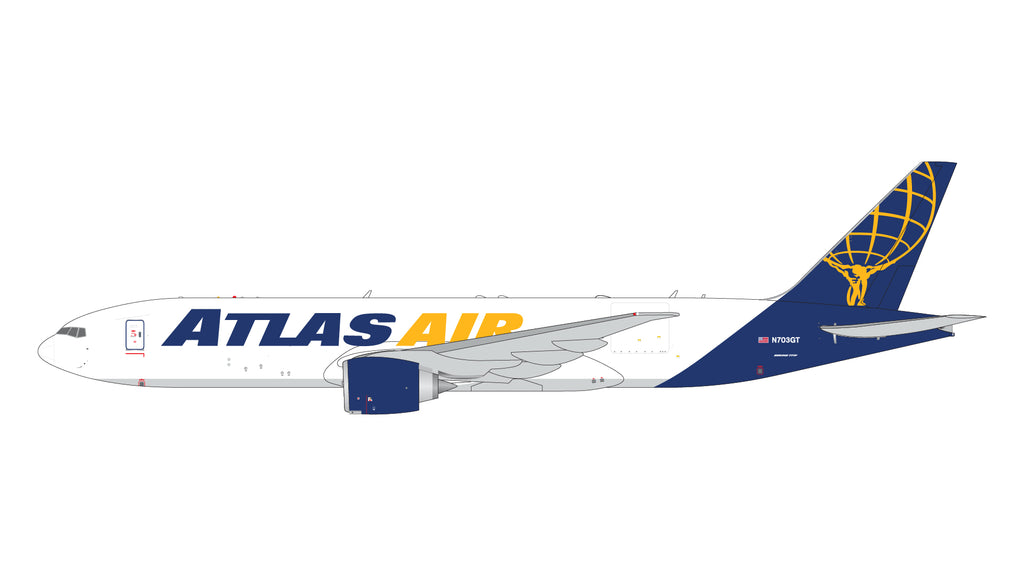 Atlas Air Boeing 777F N703GT GeminiJets GJGTI2294 Scale 1:400