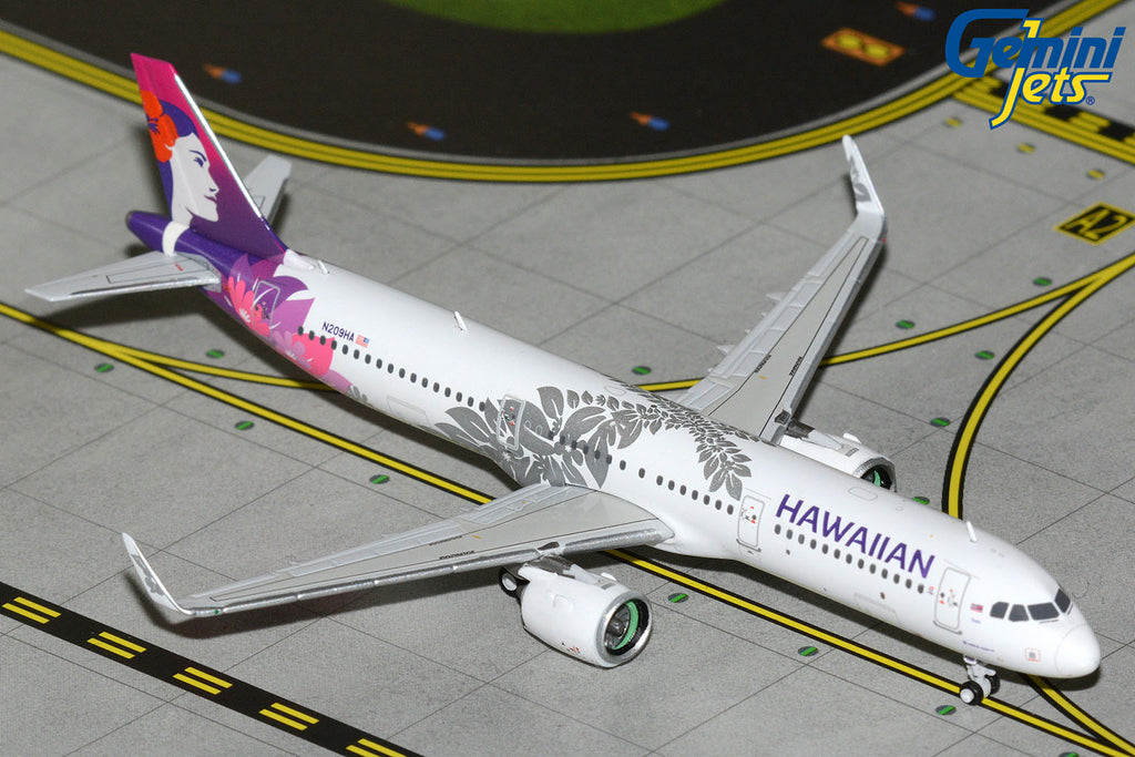 Hawaiian Airlines Airbus A321neo N209HA GeminiJets GJHAL2415 Scale 1:400