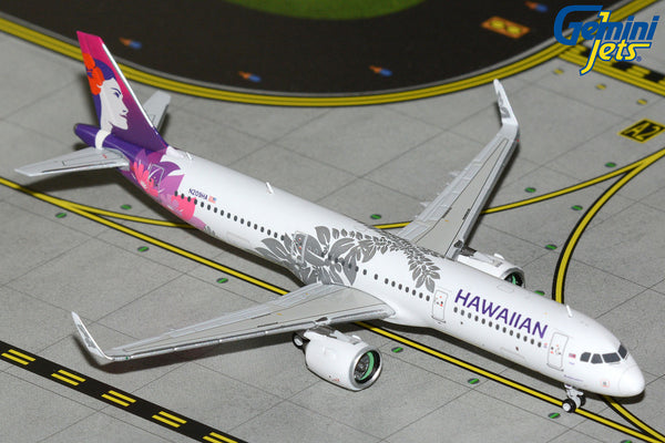 Hawaiian Airlines Airbus A321neo N209HA GeminiJets GJHAL2415 Scale 1:400