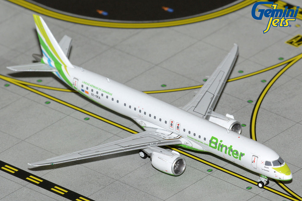 Binter Canarias Embraer E195-E2 EC-OEA GeminiJets GJIBB2281 Scale 1:400