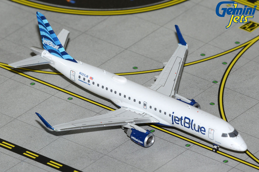 JetBlue Embraer E-190 N323JB GeminiJets GJJBU2287 Scale 1:400