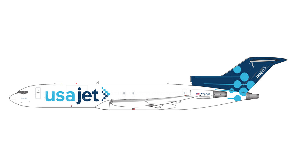 USA Jet Airlines Boeing 727-200F N727US GeminiJets GJJUS2432 Scale 1:400
