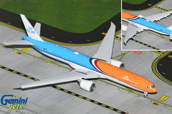 KLM Boeing 777-300ER Flaps Down PH-BVA Orange Pride GeminiJets GJKLM2268F Scale 1:400