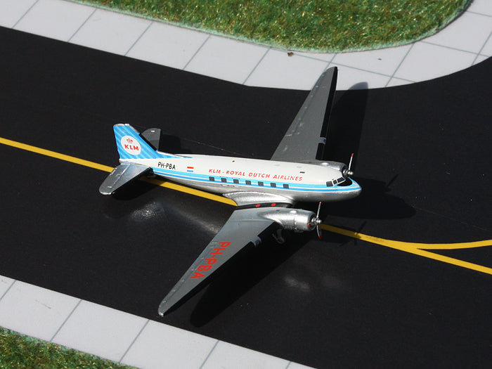 KLM DC-3 PH-PBA GeminiJets GJKLM979 Scale 1:400