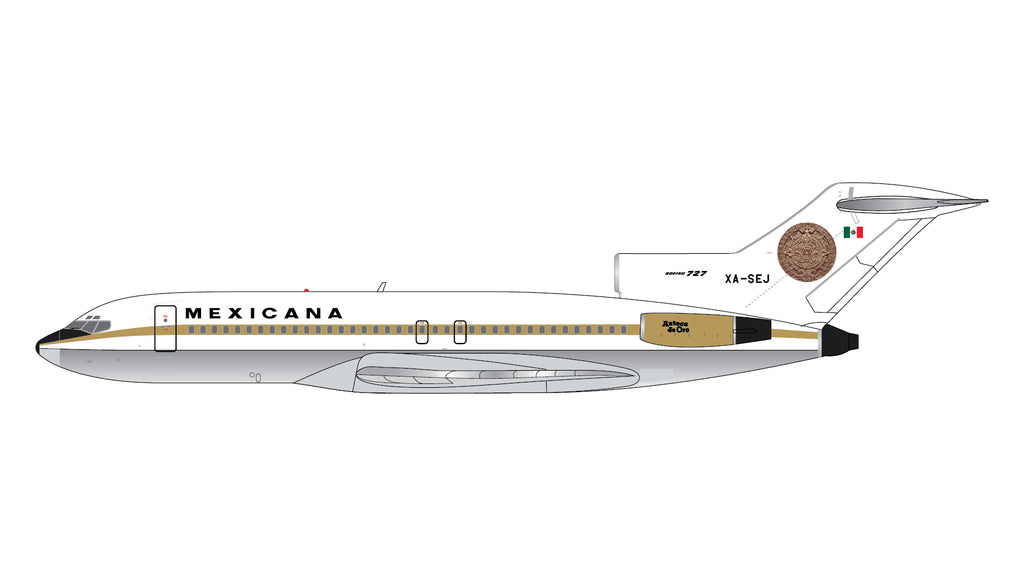 Mexicana Boeing 727-100 XA-SEJ GeminiJets GJMXA2351 Scale 1:400