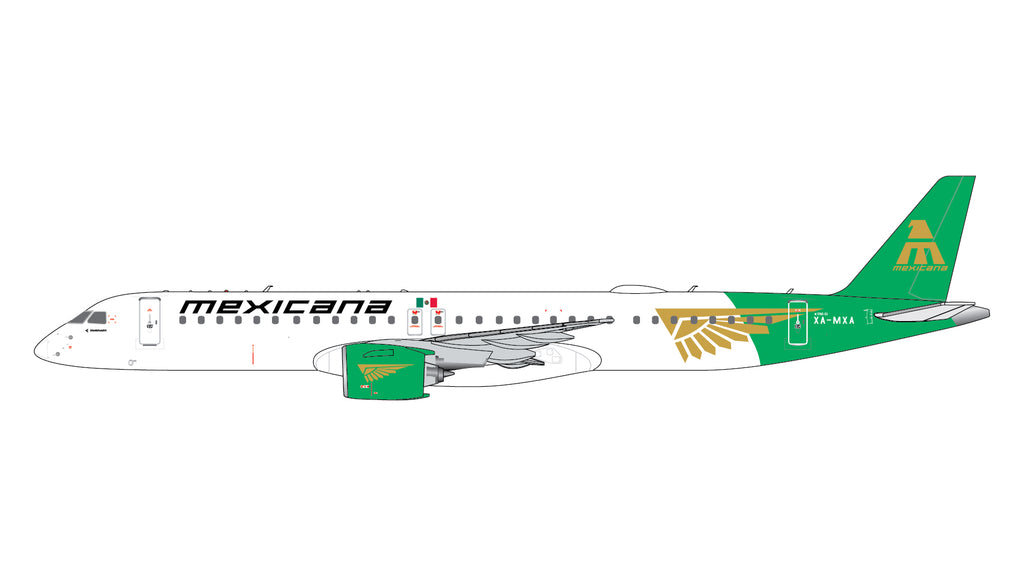 Mexicana Embraer E195-E2 XA-MXA GeminiJets GJMXA2383 Scale 1:400