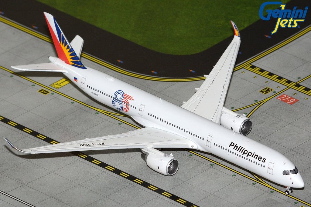 Philippine Airlines Airbus A350-1000 RP-C3510 85 Years GeminiJets GJPAL2397 Scale 1:400