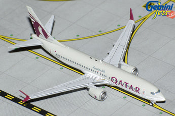 Qatar Airways Boeing 737 MAX 8 A7-BSC GeminiJets GJQTR2210 Scale 1:400
