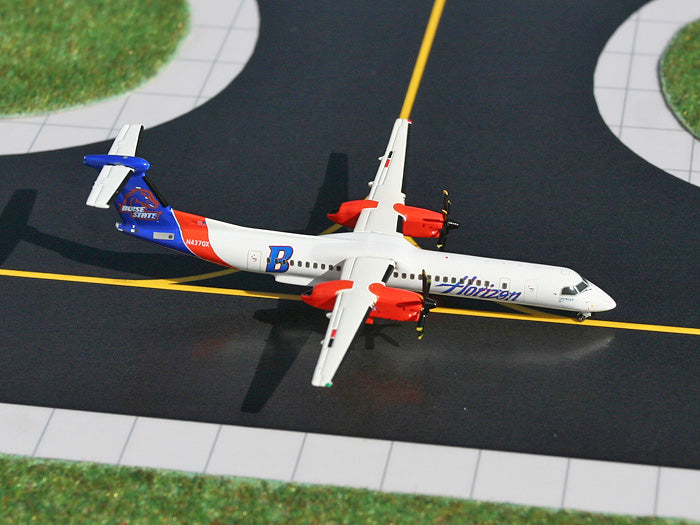 Horizon Air Bombardier Dash 8 Q400 N437QX Boise State Broncos GeminiJets GJQXE987 Scale 1:400